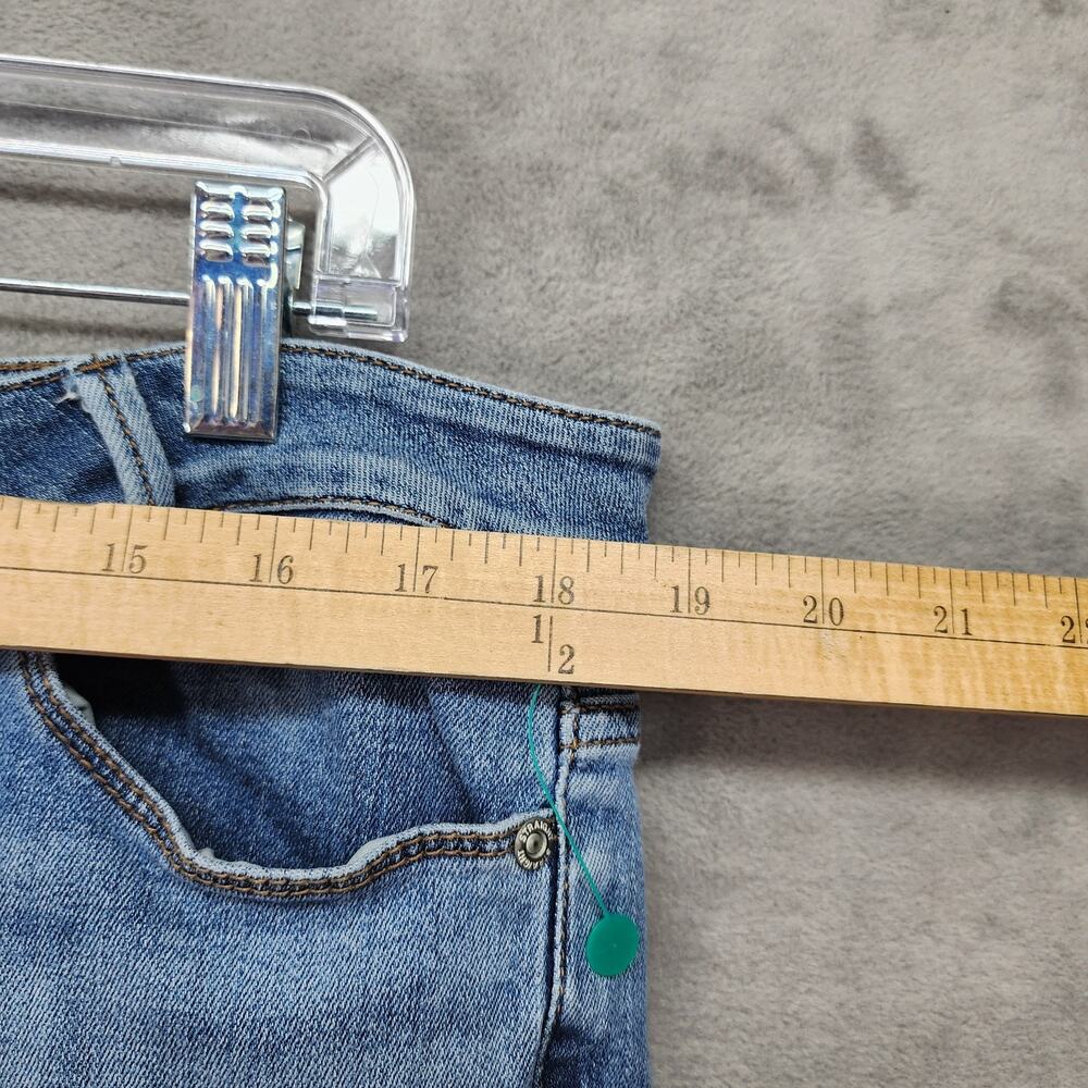 J. Jill Weekender Jeans 18 Straight Leg Denim Floral Embroidered Stretch READ - Picture 12 of 14